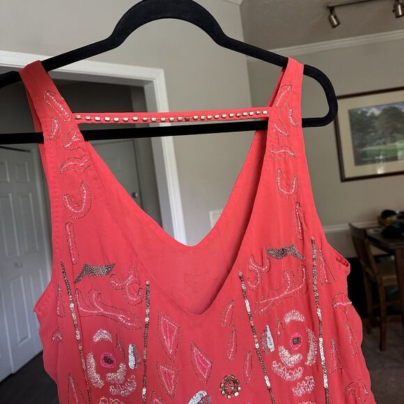 Free People Secret Garden Embellished Large Sequin Dress Size Small EXCELLENT! - Picture 5 of 13